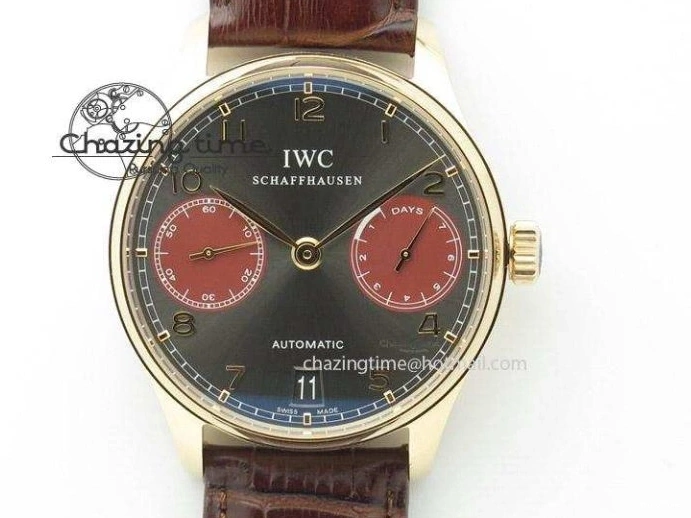 MIROTIME 0212 Portuguese Real PR Real Annual Calendar IW503510 ZF 1:1 Best Edition Green Dial on Black Leather Strap A QuickDry 7097